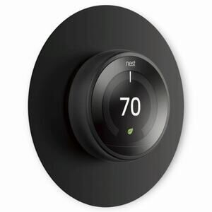 Elago Aluminum Wall Plate Cover for Google Nest Thermostat - Black